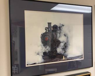Super Cool Framed Train Photograph