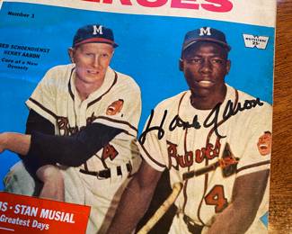 Hank Aarons Autographed 'Baseball Heros' Magazine Number 1 Issue