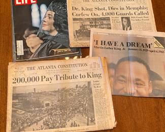 Dr. Martin Luther King Memorbilia