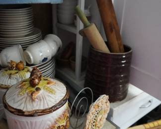 rolling pins, canisters