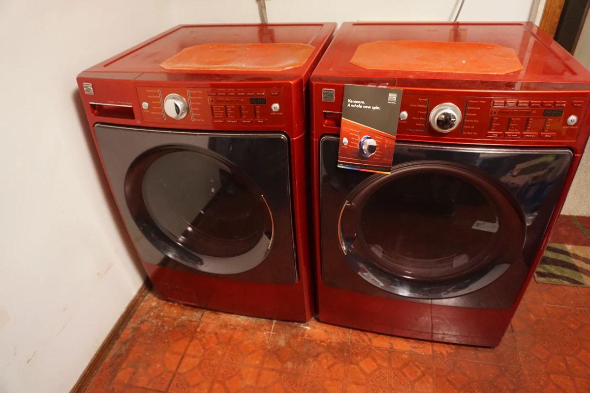 Kenmore Front Load Red Washer and Dryer