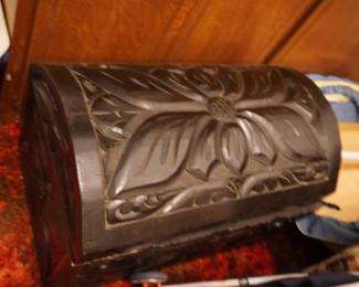 carved chest