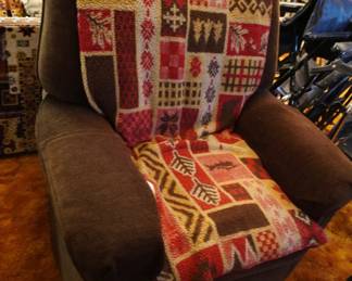 recliner and throw