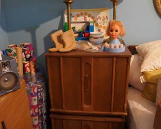 lamps, child boots, night stands