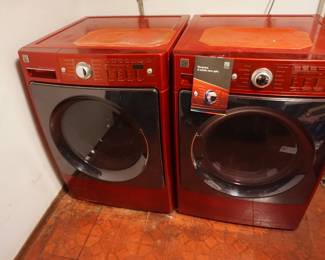 Kenmore Front Load Red Washer and Dryer