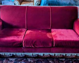 1930's mohair sofa