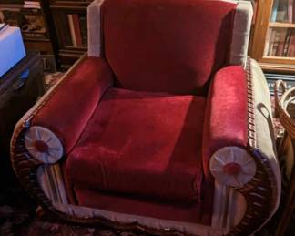 1930's Mohair arm chair