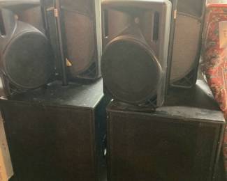 powered high packs and sub woofers 