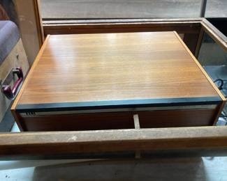 High end turn table from Elac of Germany in wooden case