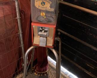 antique gum ball vendor