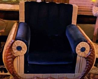 1930's Mohair arm chair