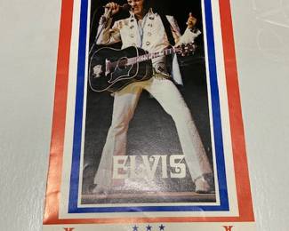 1972 Elvis menu for Las Vegas Hilton