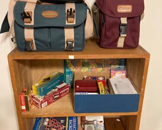 Canon camera and small selection of games