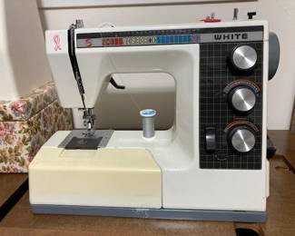 White sewing machine