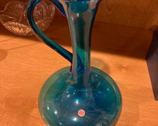 mid century Italian glass ewer