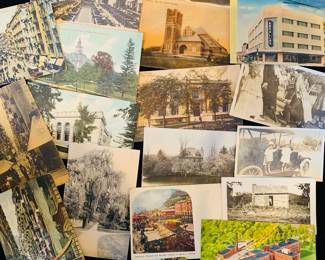 huge postcard collection that dates back to the late 19th century (some  from Opelousas 1930's era)