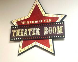Movie Room Sign 