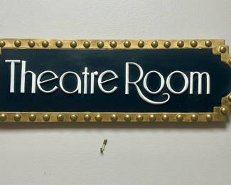 Theatre Room Sign 