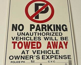 No Parking Sign