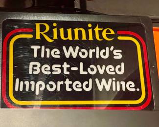 Riunite Wine Sign 