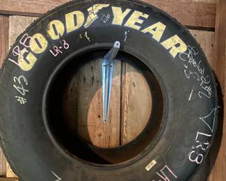Richard Petty Autographed tire