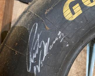 Rusty Wallace autographed tire