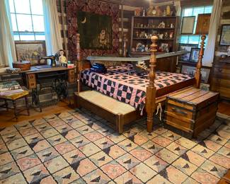 Rope Bed with Trundle Bed