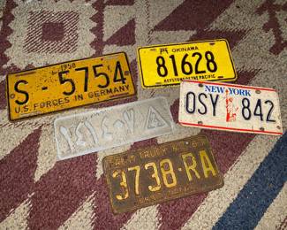 Vintage License Plates