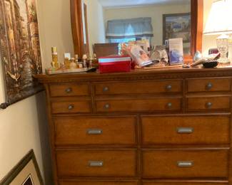 Dresser with mirror