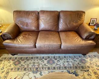 Comfortable leather sofa in great condition!
