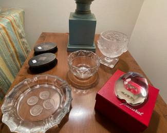 Lalique, Bacarrat, Tiffany and co.