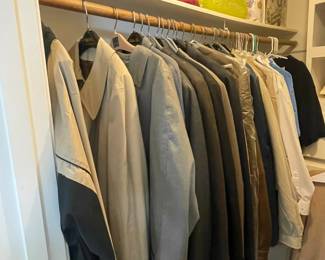 MANY NAME BRAND SUITS SIZE EXLARGE.  SUNDAY SALE PRICE JACKETS $10 EACH, DRESS PANTS $5 EACH!