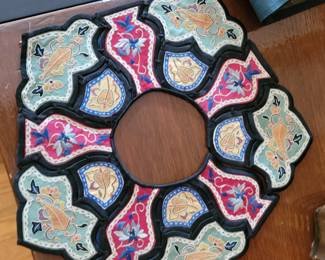 Antique Chinese embroiderycm collar