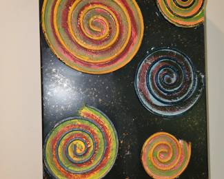set of 4 wall hangings, detail