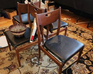 set of 4 MCM chairs
