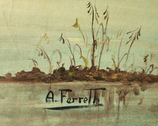 oil on canvas by  A. Ferretti