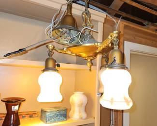 antique light fixture