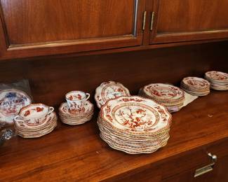 Coalport china, "Indian Tree Coral" pattern