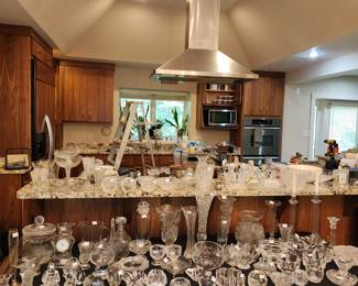 Crystal: Waterford, Tiffany, Orrefors, Cassini, Mikasa and many others