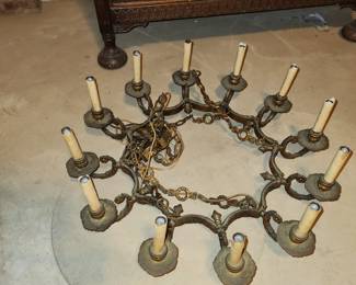 Heavy antique chandelier