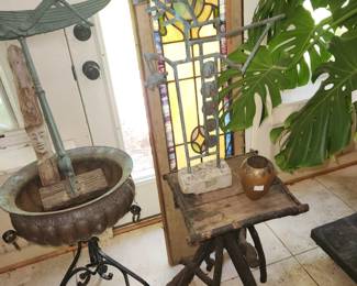 Planters, plants & yard art