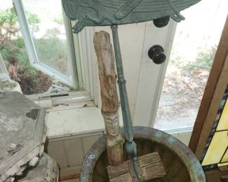 Planters, plants & yard art