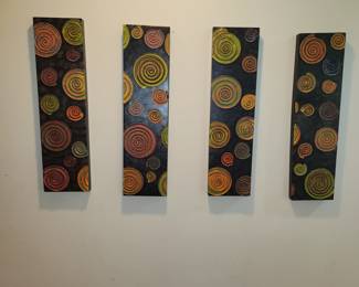 set of 4 wall hangings