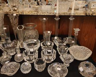 Crystal: Waterford, Tiffany, Orrefors, Cassini, Mikasa and many others