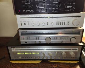 vintage stereo equipment by Yamaha, Harman Kardon, Kenwood & SAE (equalizer)
