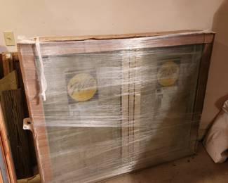 1 new in box Pella metal framed, wind-out double window