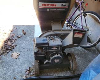 Craftsman wood chipper, works