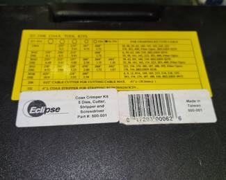 Eclipse coax crimp set