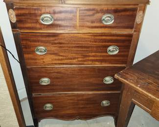 antique dresser w/ matching  wall mirror