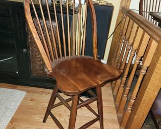 Pair counter height stools